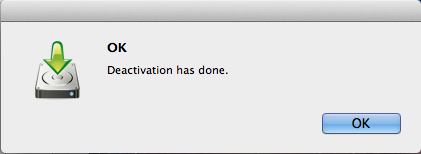 Deactivation Succeeded